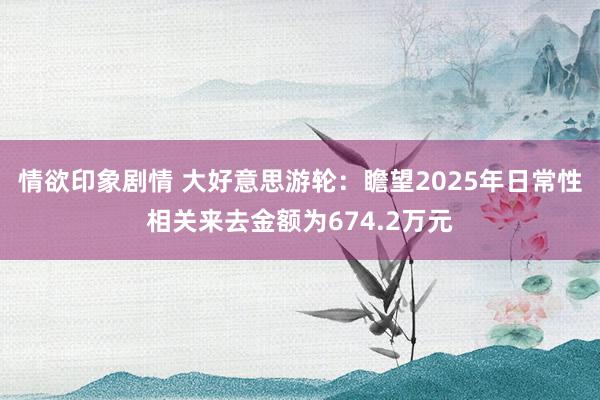 情欲印象剧情 大好意思游轮：瞻望2025年日常性相关来去金额为674.2万元