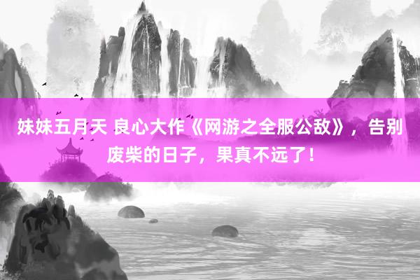 妹妹五月天 良心大作《网游之全服公敌》，告别废柴的日子，果真不远了！